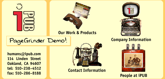 iPUB's main image map (text links below)