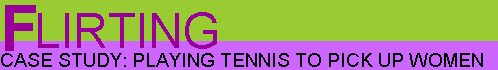 playing tennis to pick up women to pick up girls like martina hinggis