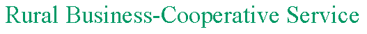 Rural Business-Cooperative Service