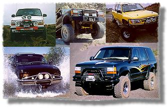 Ford Explorers modified for Serious Explorations
