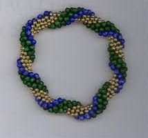 Malachite, lapis, 14k gold