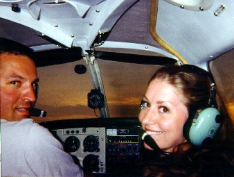 Ed and Carrie in his Cherokee 235 (just before they rocked the backseat)