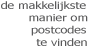 de makkelijkste manier om postcodes te vinden